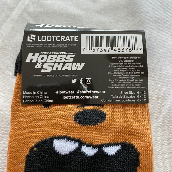 Fast and Furious Hobbs & Shaw Socks - Picture 2 of 3